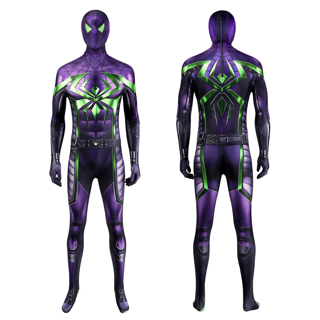 [ylevol] Marvel's Spider-Man Miles Morales Purple Reign Suit Male Jumpsuit Costumes