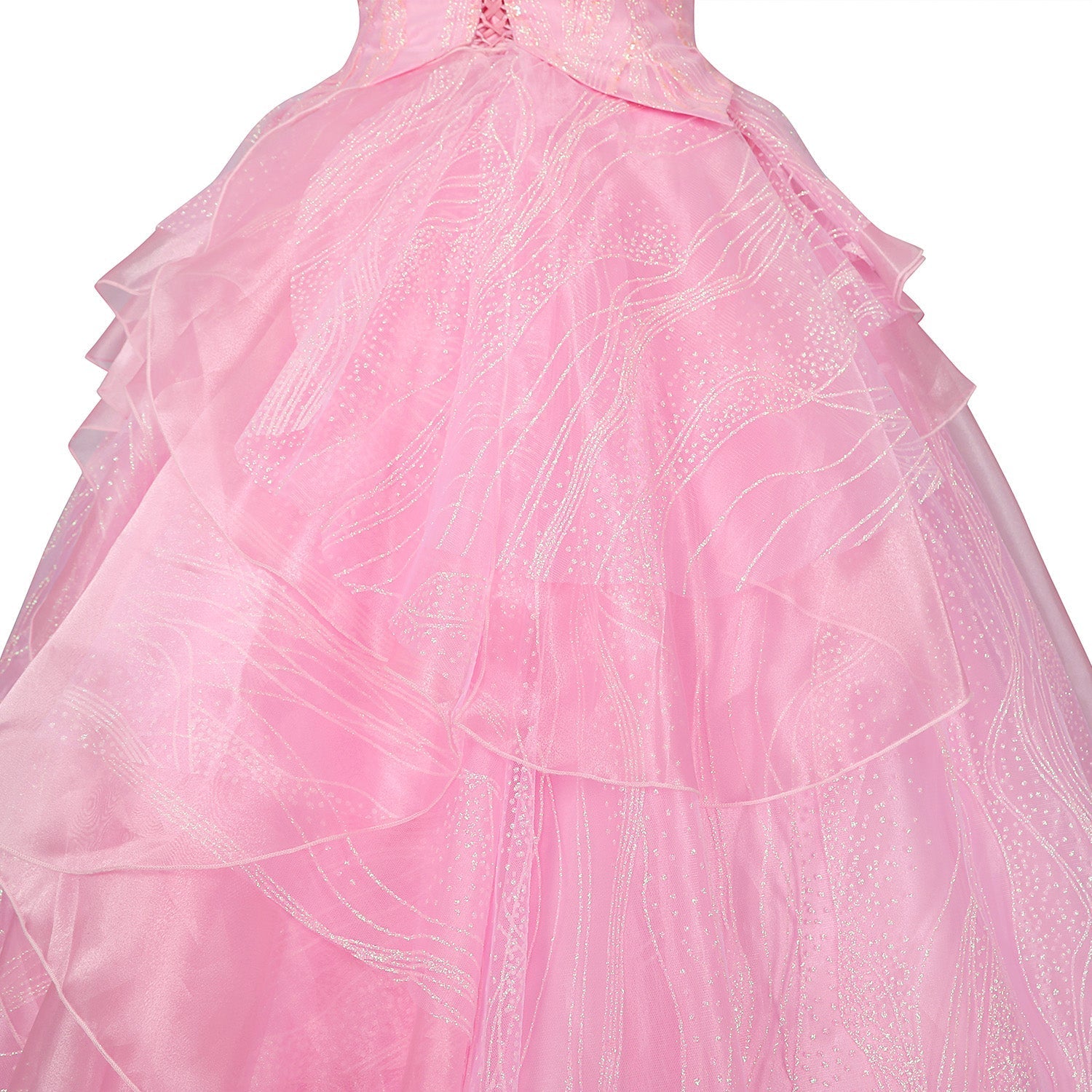 [ylevol] Wicked Part One Galinda Female Dress with Crown Cosplay Costumes