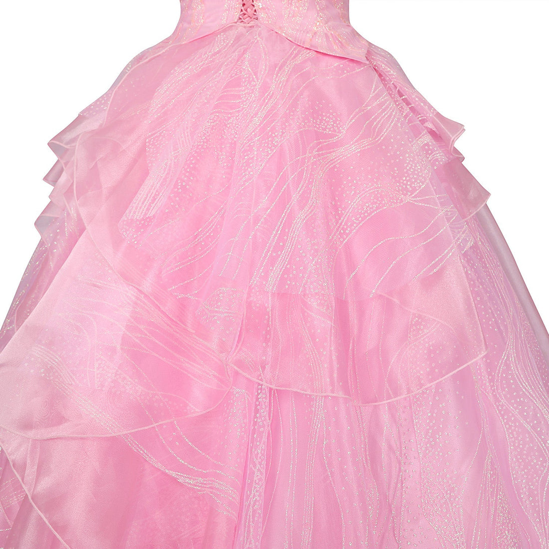 [ylevol] Wicked Part One Galinda Female Dress with Crown Cosplay Costumes