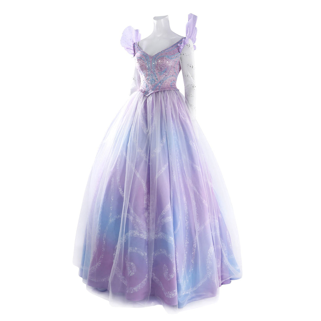 [ylevol] Wicked: For Good Part Two Galinda Dress with Crown Cosplay Costumes