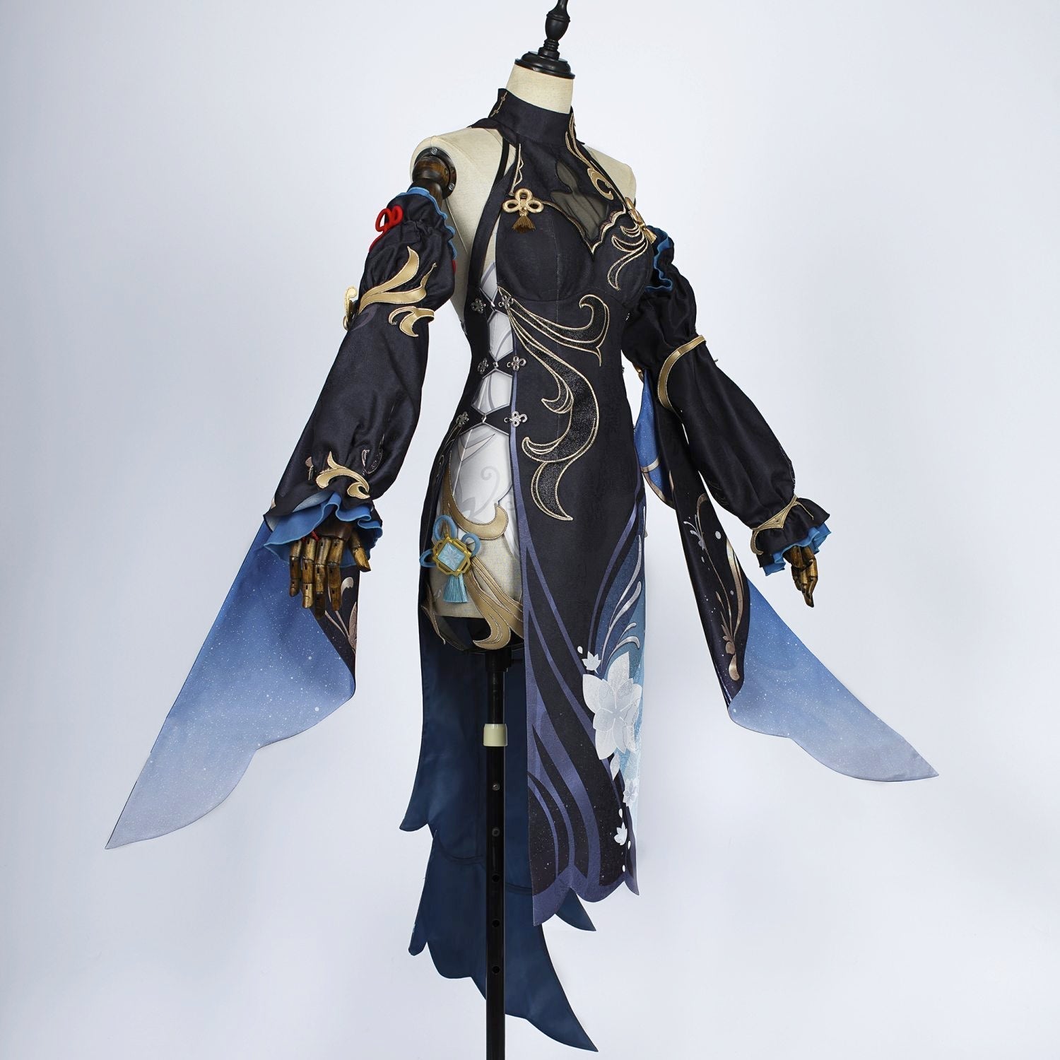 [ylevol] Genshin Impact Shenhe Frostflower Dew Qipao Cosplay Costumes