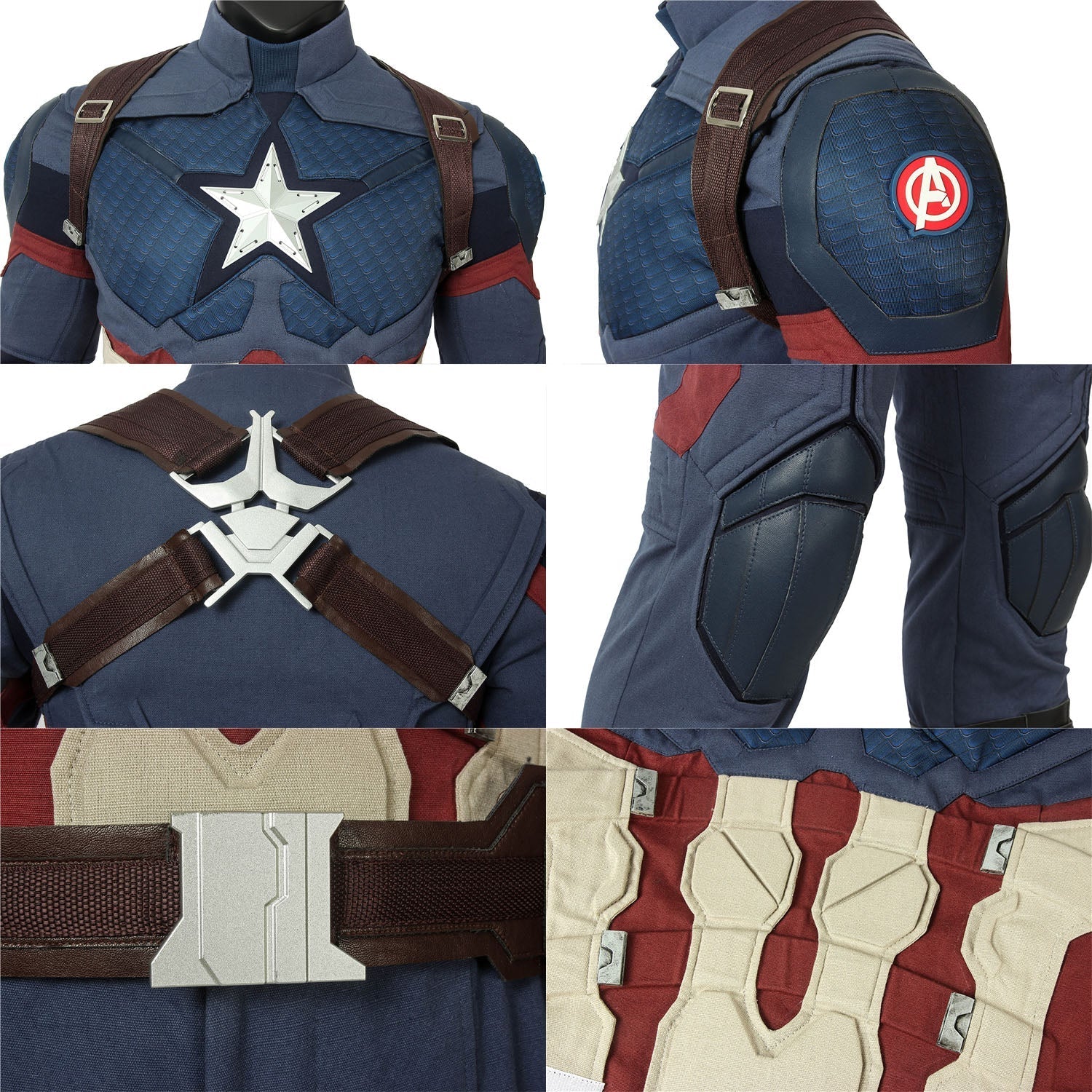 [ylevol] Avengers 4 Endgame Captain America Steve Rogers Top Cosplay Costumes