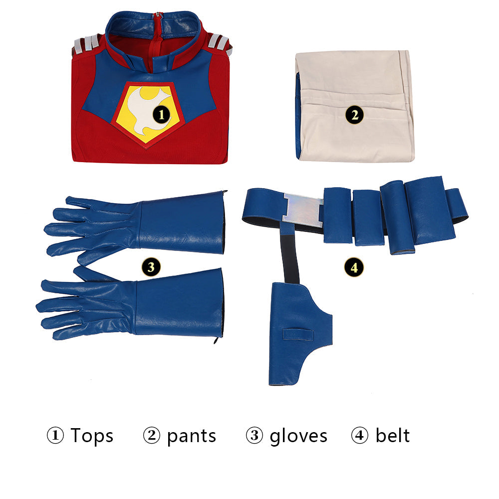 [ylevol] The Suicide Squad 2 Peacemaker Male Fullset Cosplay Costumes