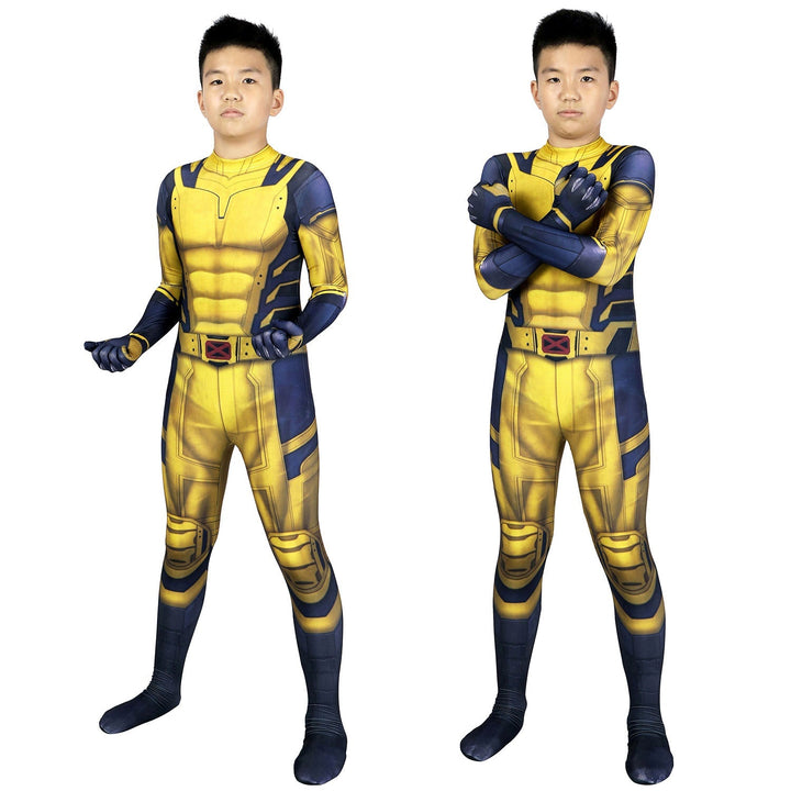 [ylevol] Deadpool 3 Wolverine Kids Jumpsuit Cosplay Costumes