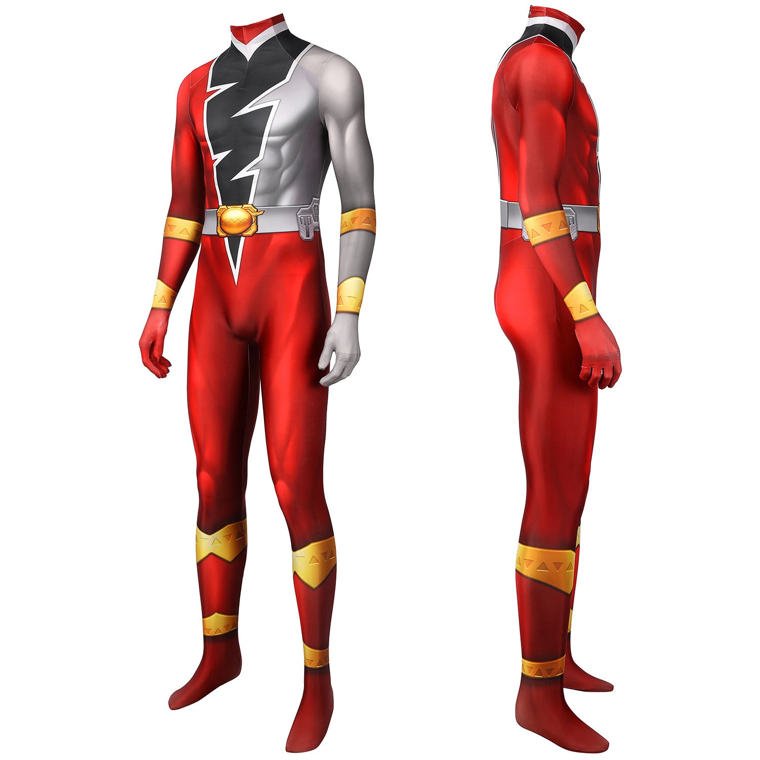 [ylevol] Kishiryu Sentai Ryusoulger Red Solider Male Jumpsuit Cosplay Costumes