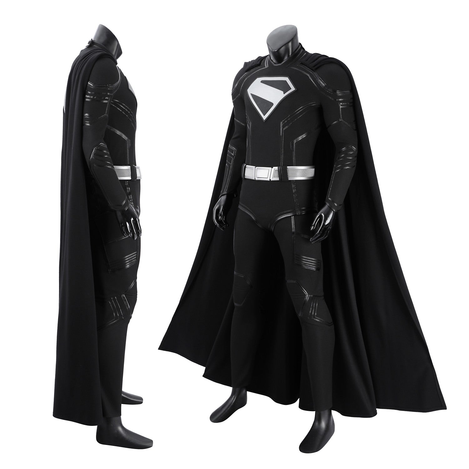 [ylevol] Superman Legacy Clark Kent Black Suit Top Cosplay Costumes