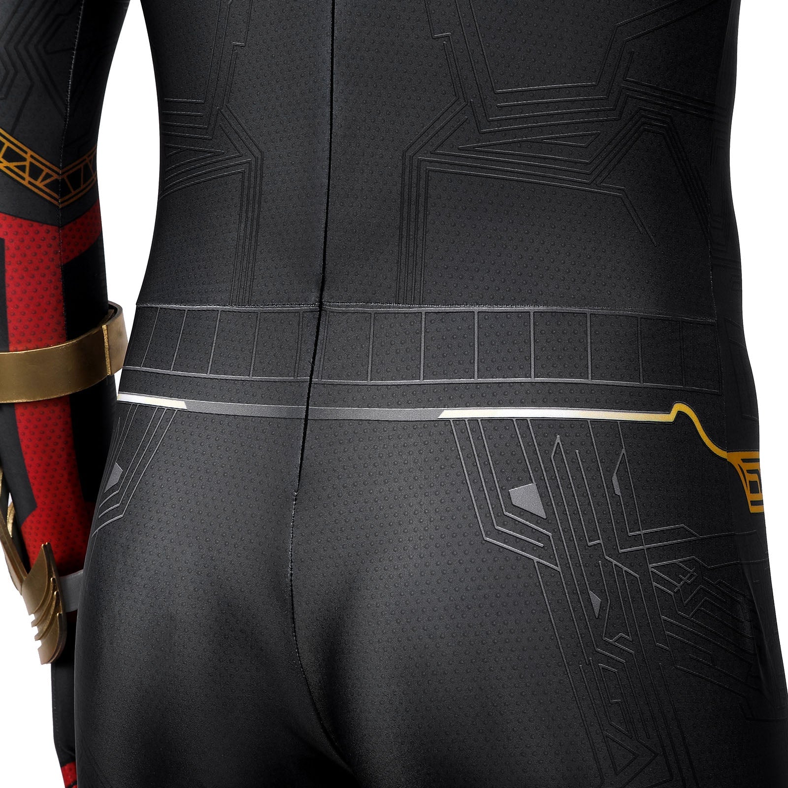 [ylevol] Spider-Man 3 No Way Home Peter Parker Black Gold Suit Jumpsuit Costumes
