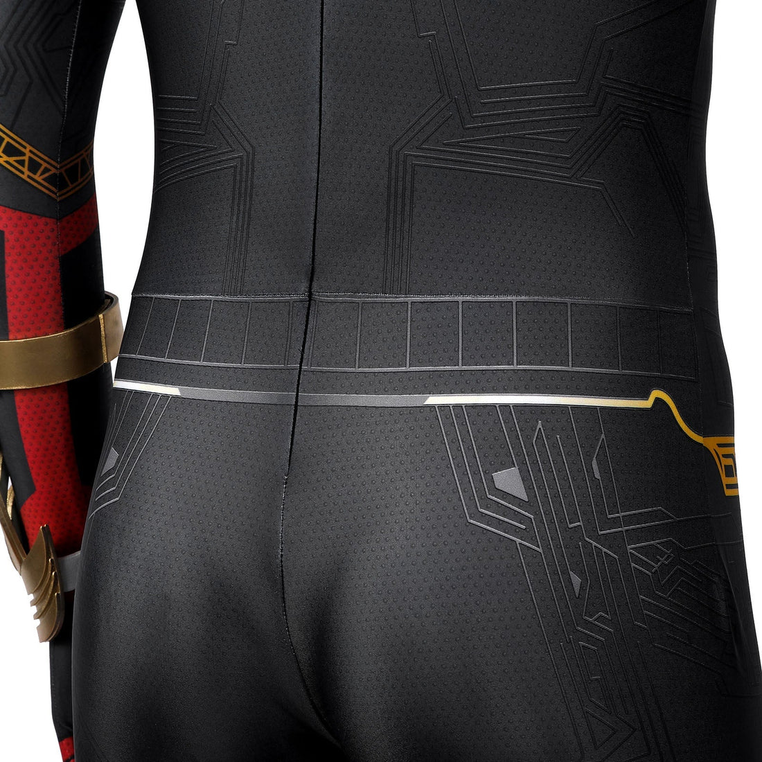 [ylevol] Spider-Man 3 No Way Home Peter Parker Black Gold Suit Jumpsuit Costumes