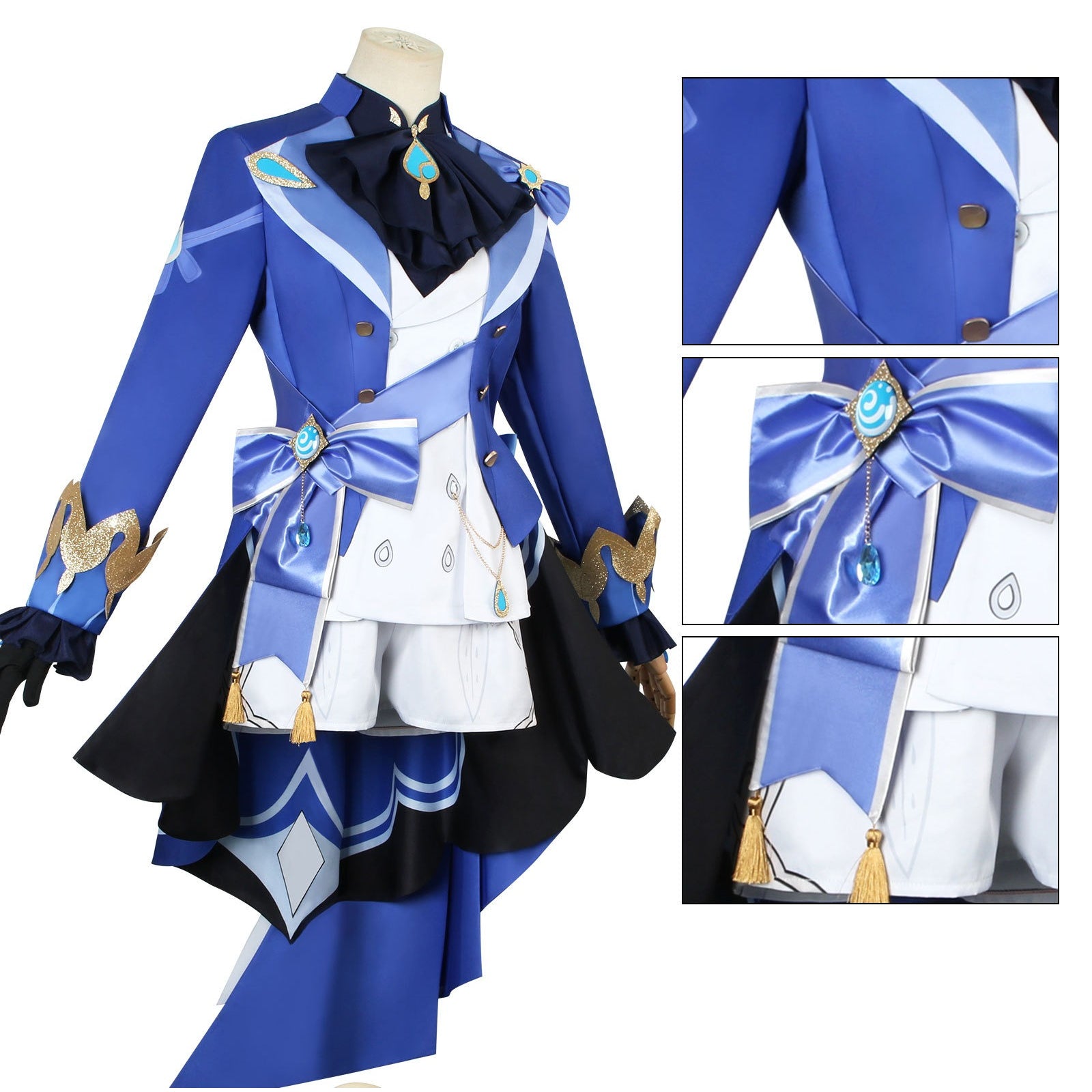 [ylevol] Genshin Impact Focalors Furina De Fontaine Hydro Archon Cosplay Costumes