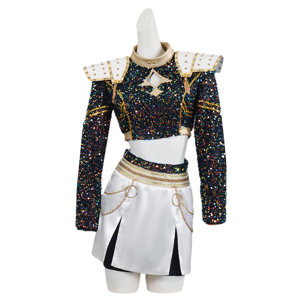KPop Demon Hunters Rumi Zoey Mira Glitter Black Adult Kids Cosplay Costumes