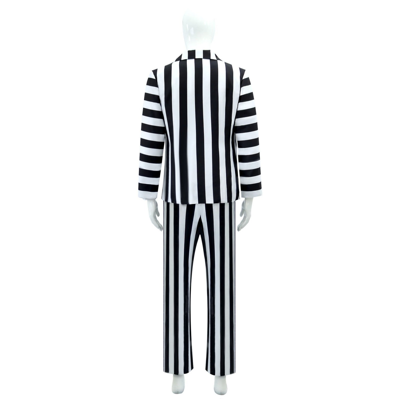 [ylevol] Beetle Juice Michael Keaton Stripe Suit Halloween Cosplay Costumes