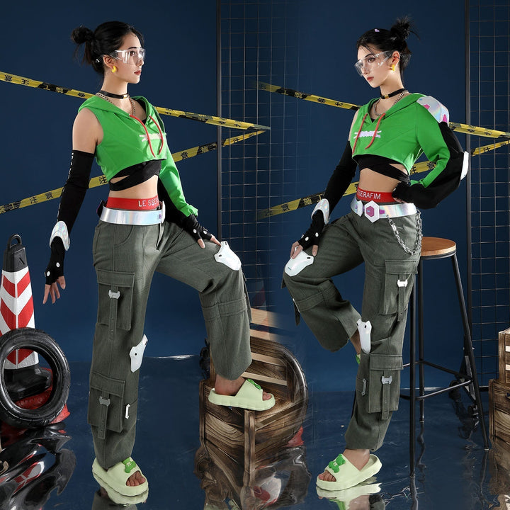 [ylevol] Overwatch 2 X LE SSERAFIM FEARLESS Illari Cosplay Costumes