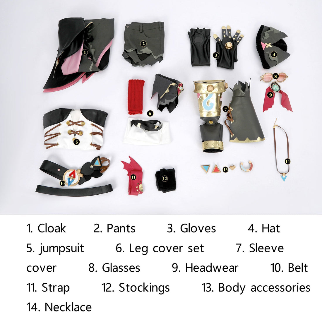 [ylevol] Game Genshin Impact Jahoda Full Set Top Cosplay Costumes