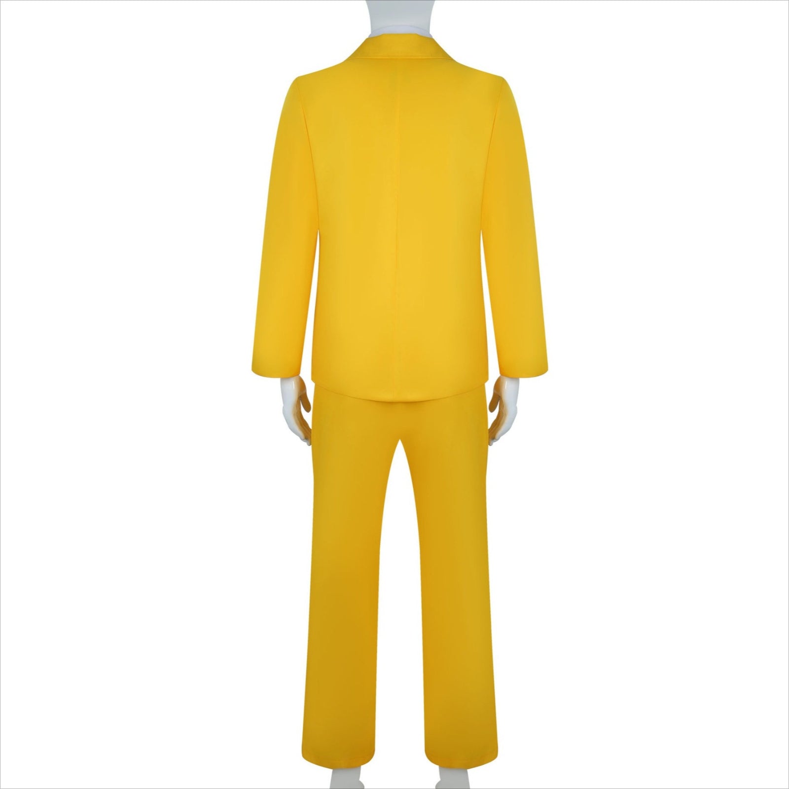 [ylevol] Beetle Juice Shrunken Head Bob Yellow Suit Halloween Cosplay Costumes