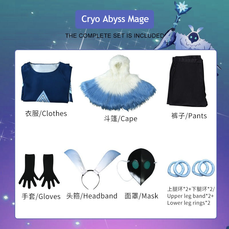 [ylevol] Genshin Impact Abyss Mage Hydro Cryo Pyro Electro Cosplay Costumes