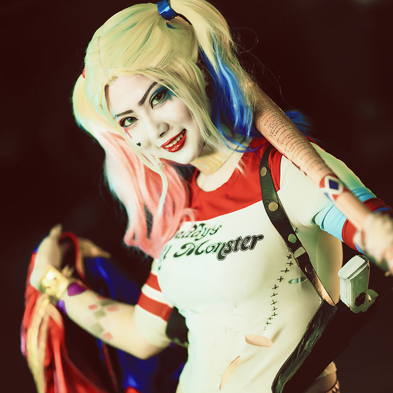 [ylevol] The Suicide Squad The Clown's Girl Harley Quinn Glitter Cosplay Costumes