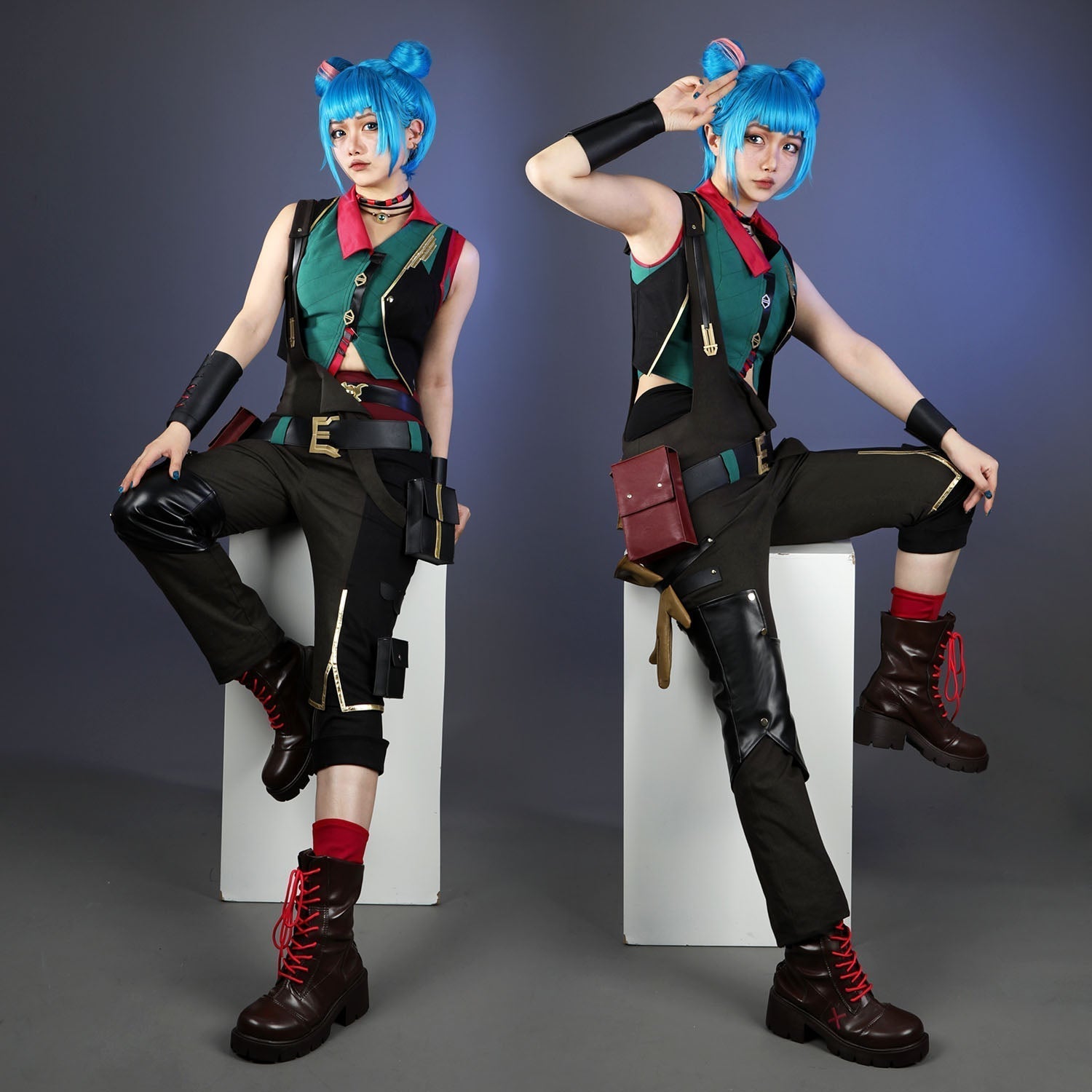 [ylevol] Game LOL Arcane 2 BAOBAO Universe Jinx Cosplay Costumes