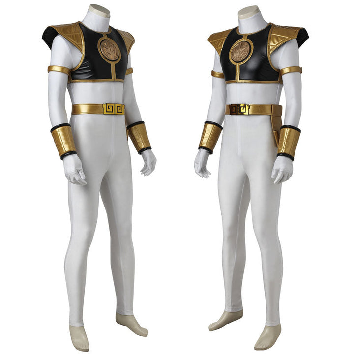 [ylevol] Mighty Morphin Power Rangers Tommy Oliver White Ranger Top Costumes