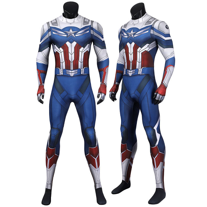 [ylevol] Captain America The Falcon and The Winter Soldier Sam Wilson Jumpsuit Costumes