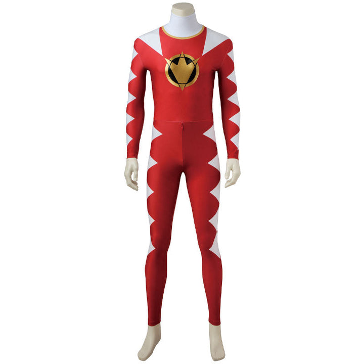 [ylevol] Mighty Morphin Power Rangers Abare Max Ryouga Hakua Abare Red Costumes