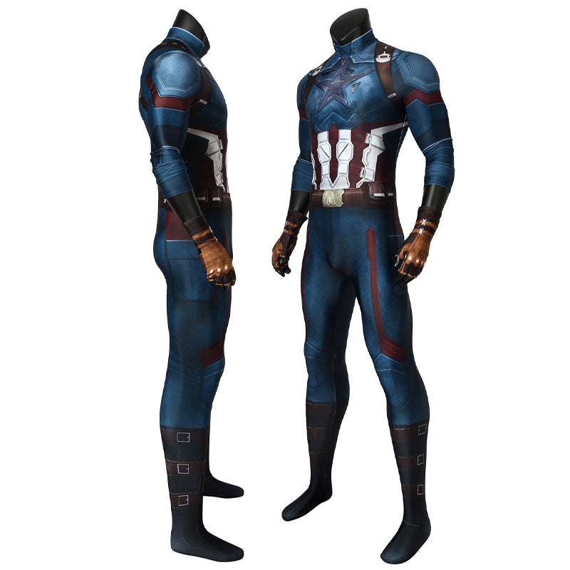 [ylevol] Avengers 3 Infinity War Captain America Steve Rogers Jumpsuit Cosplay Costumes