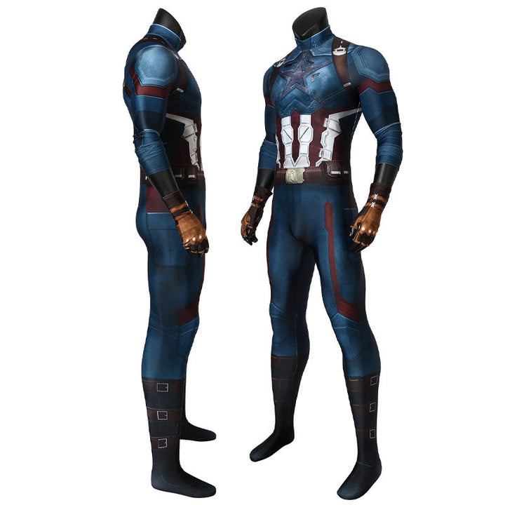 [ylevol] Avengers 3 Infinity War Captain America Steve Rogers Jumpsuit Cosplay Costumes