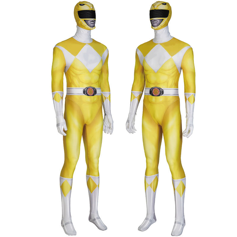 [ylevol] Mighty Morphin Power Rangers Dime Tribe Knight Boi Yellow Cosplay Costumes