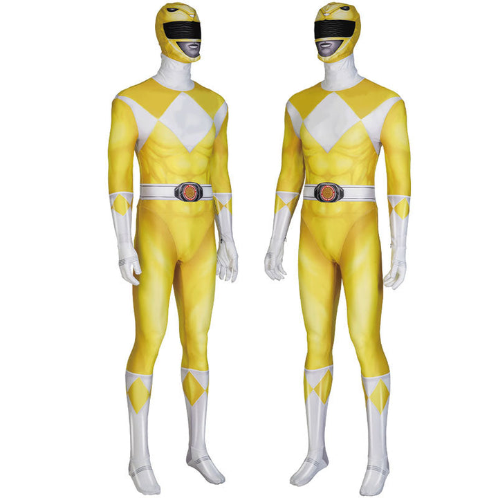 [ylevol] Mighty Morphin Power Rangers Dime Tribe Knight Boi Yellow Cosplay Costumes