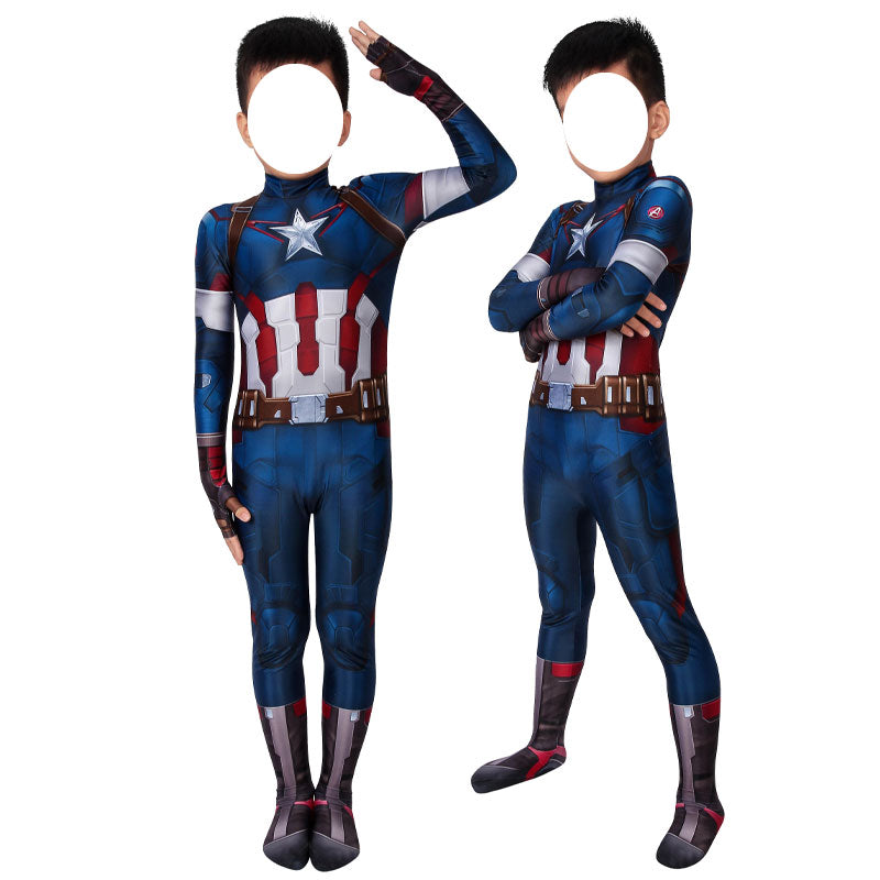 [ylevol] Age of Ultron Captain America Kids Jumpsuit Cosplay Costumes