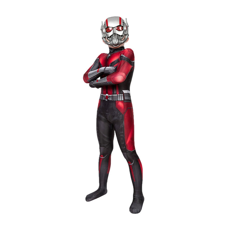 [ylevol] Ant-Man and the Wasp Kids Jumpsuit with Mask Cosplay Costume
