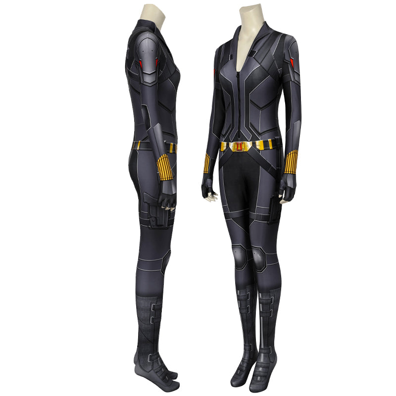 [ylevol] Black Widow Natasha Romanoff Black Jumpsuit Cosplay Costumes