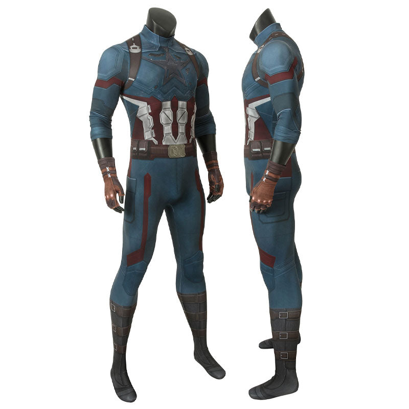 [ylevol] Avengers 3 Infinity War Captain America Steve Rogers Jumpsuit Costumes