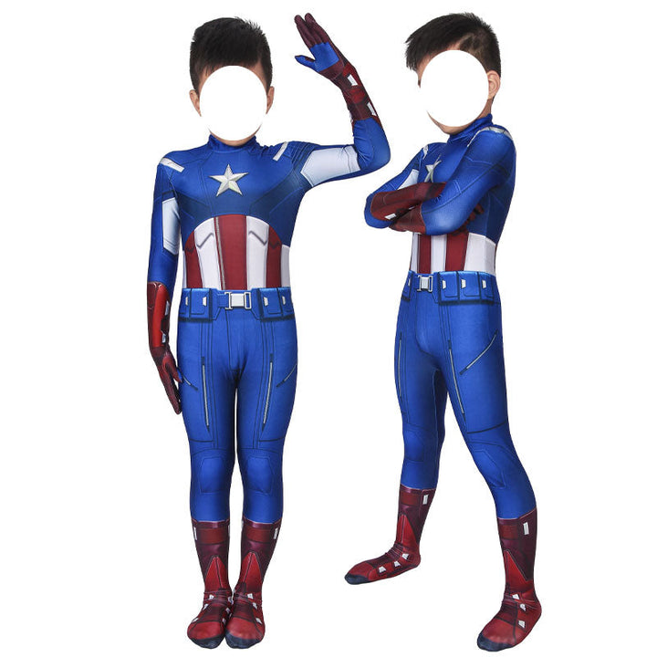 [ylevol] The First Avenger Captain America Kids Jumpsuit Cosplay Costumes