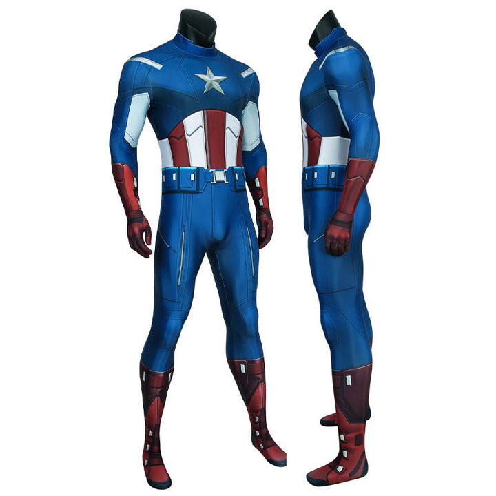 [ylevol] The Avengers 1 Captain America Steve Rogers Jumpsuit Cosplay Costumes