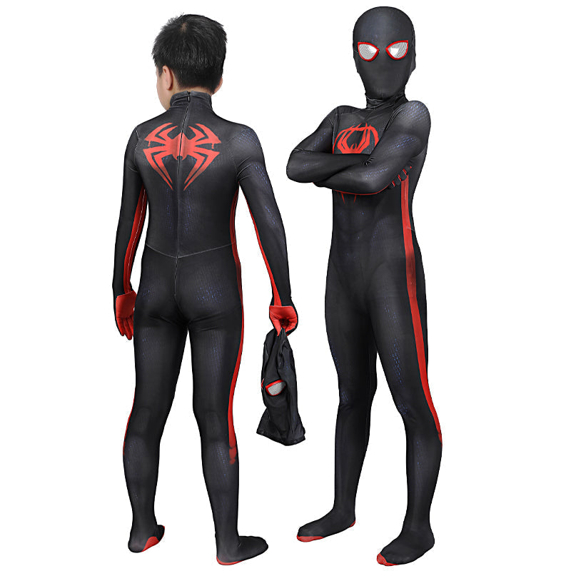 [ylevol] Spider-Man Across The Spider-Verse Miles Morales Kids Jumpsuit Costumes
