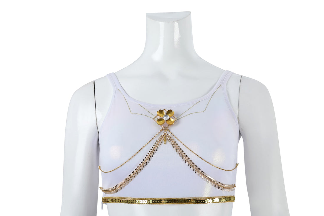 [ylevol] KPop Demon Hunters Mira White Stage Outfit Cosplay Costumes