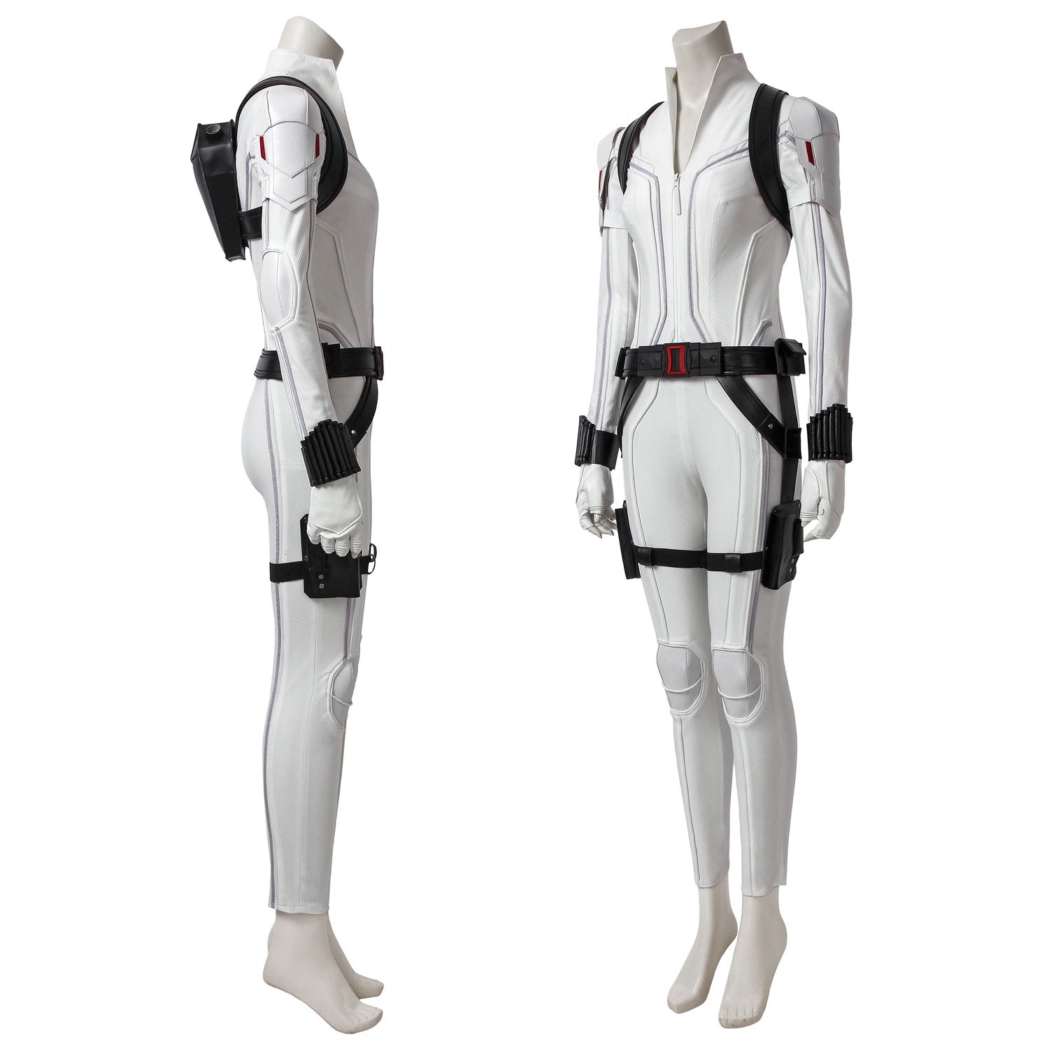 [ylevol] Black Widow Natasha Romanoff White Suit Female Cosplay Costumes
