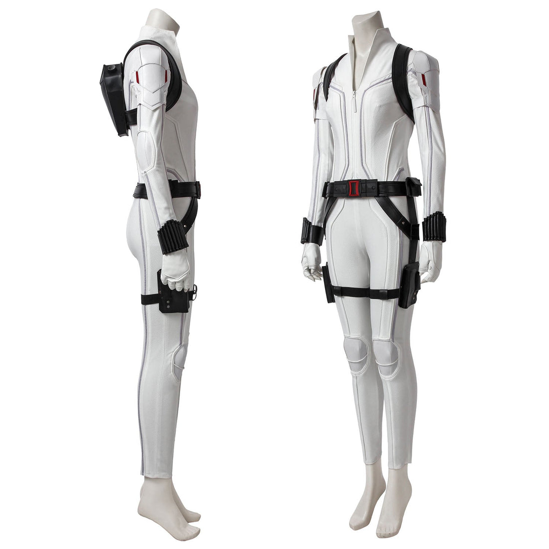 [ylevol] Black Widow Natasha Romanoff White Suit Female Cosplay Costumes