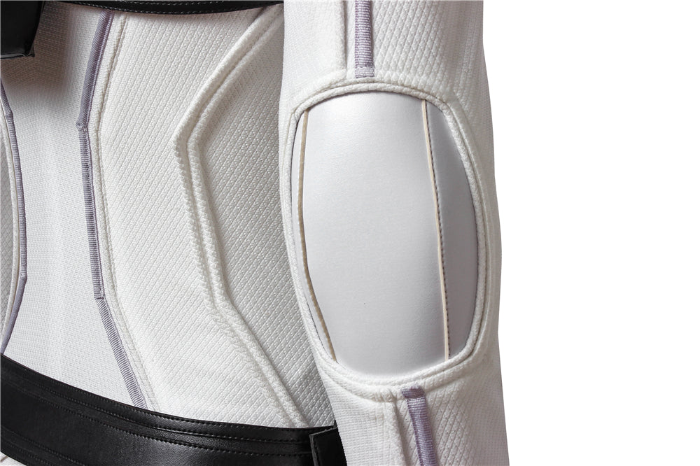 [ylevol] Black Widow Natasha Romanoff White Suit Female Cosplay Costumes