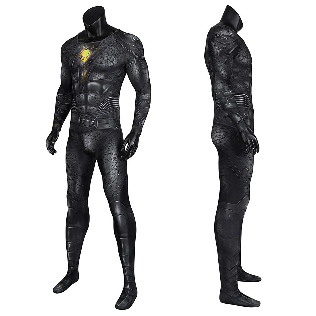 [ylevol] Comics Black Adam Male Jumpsuit with Hooded Cloak Costumes