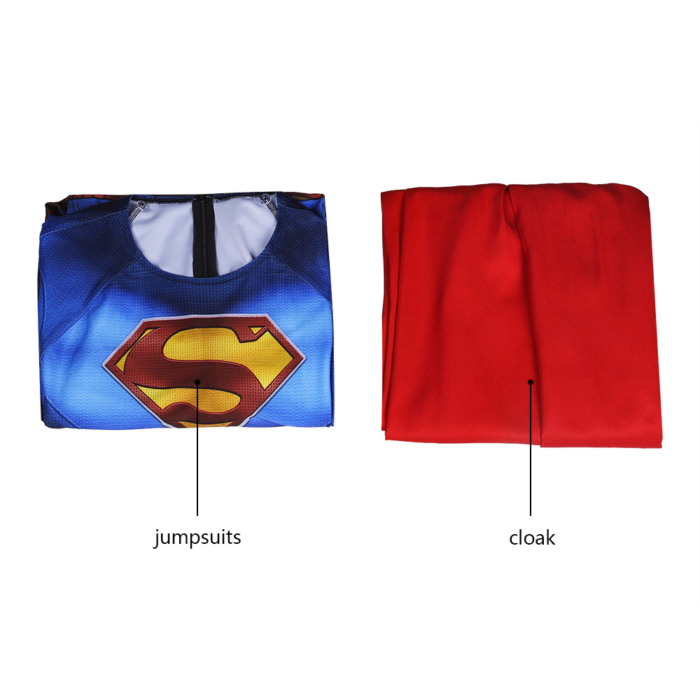 [ylevol] Superman and Lois Clark Kent Male Jumpsuit Cosplay Costumes