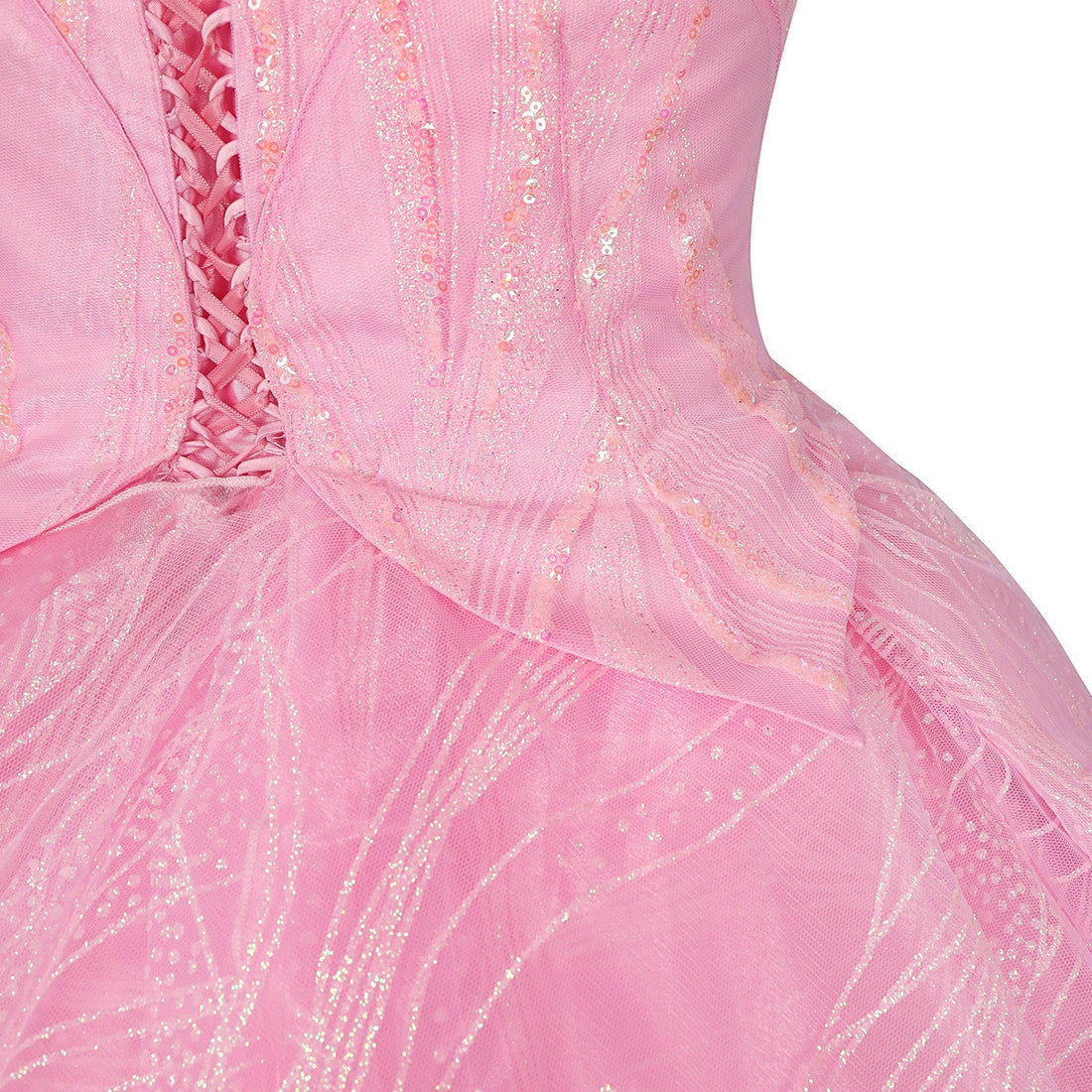 [ylevol] Wicked Part One Galinda Female Dress with Crown Cosplay Costumes