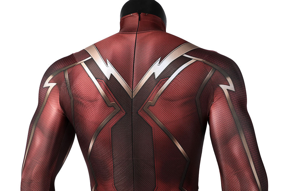 [ylevol] Injustice 2 The Flash Male Jumpsuit with Mask Cosplay Costumes