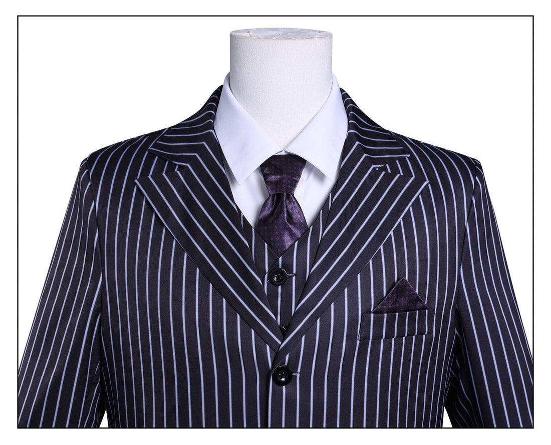 [ylevol] Wednesday 2 Gomez Addams Striped Suit Male Cosplay Costumes