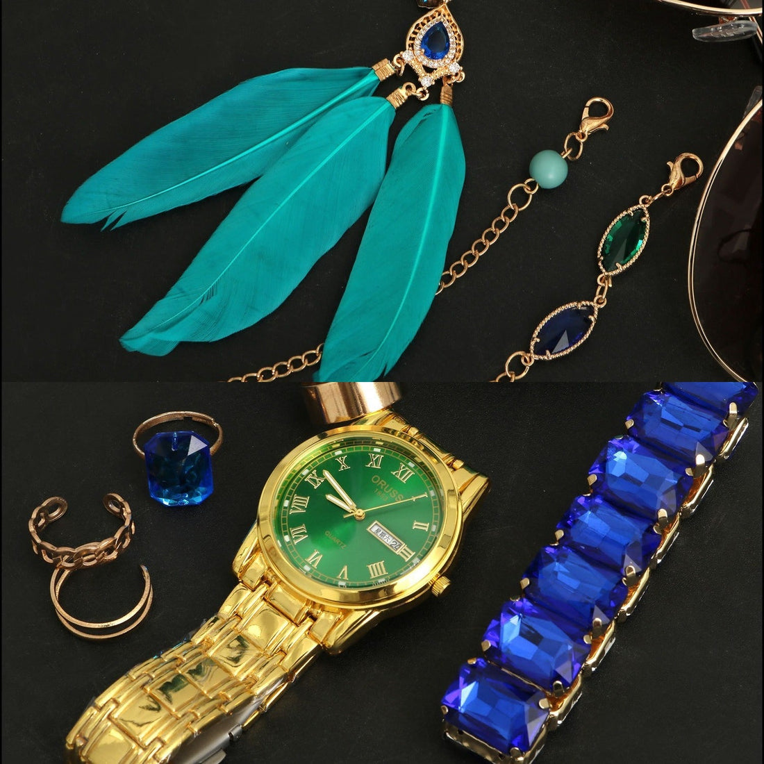 [ylevol] Honkai: Star Rail Aventurine Fullset Glasses Watch Cosplay Costumes