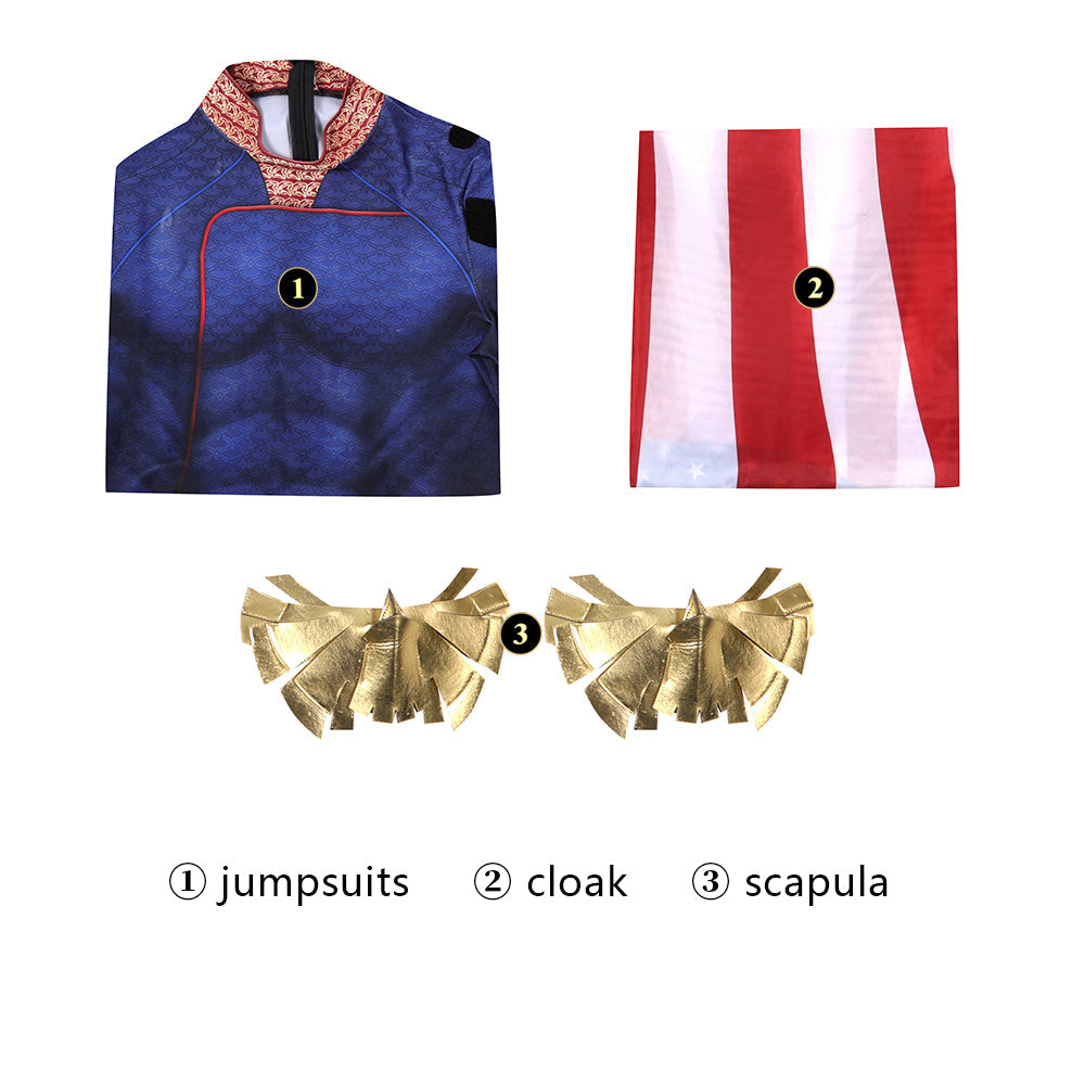 [ylevol] The Boys Season 3 Homelander Male Jumpsuit with Cloak Costumes
