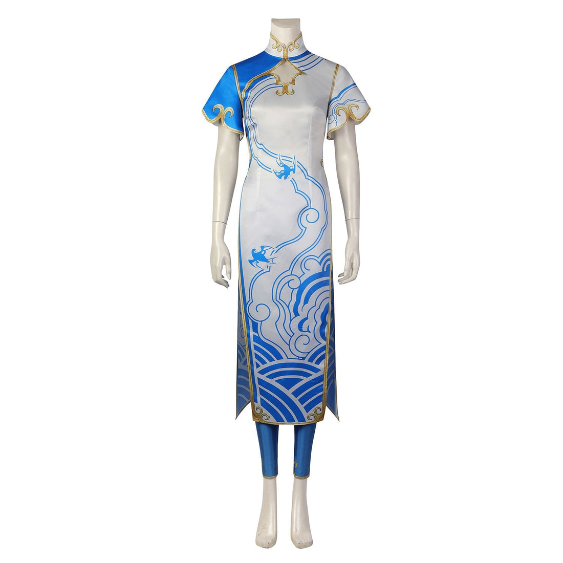 [ylevol] Street Fighter 6 Chun Li Female Blue and White Cosplay Costumes