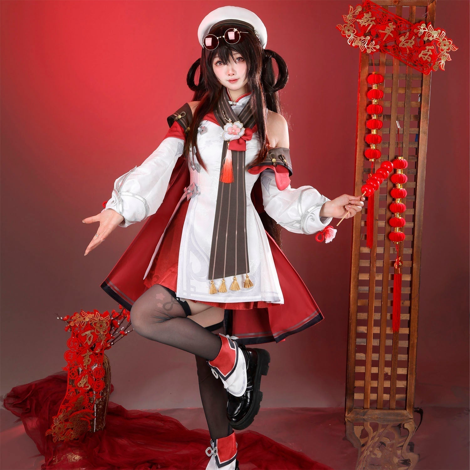 [ylevol] Game Genshin Impact Hu Tao Lantern Rite Suit Cosplay Costumes