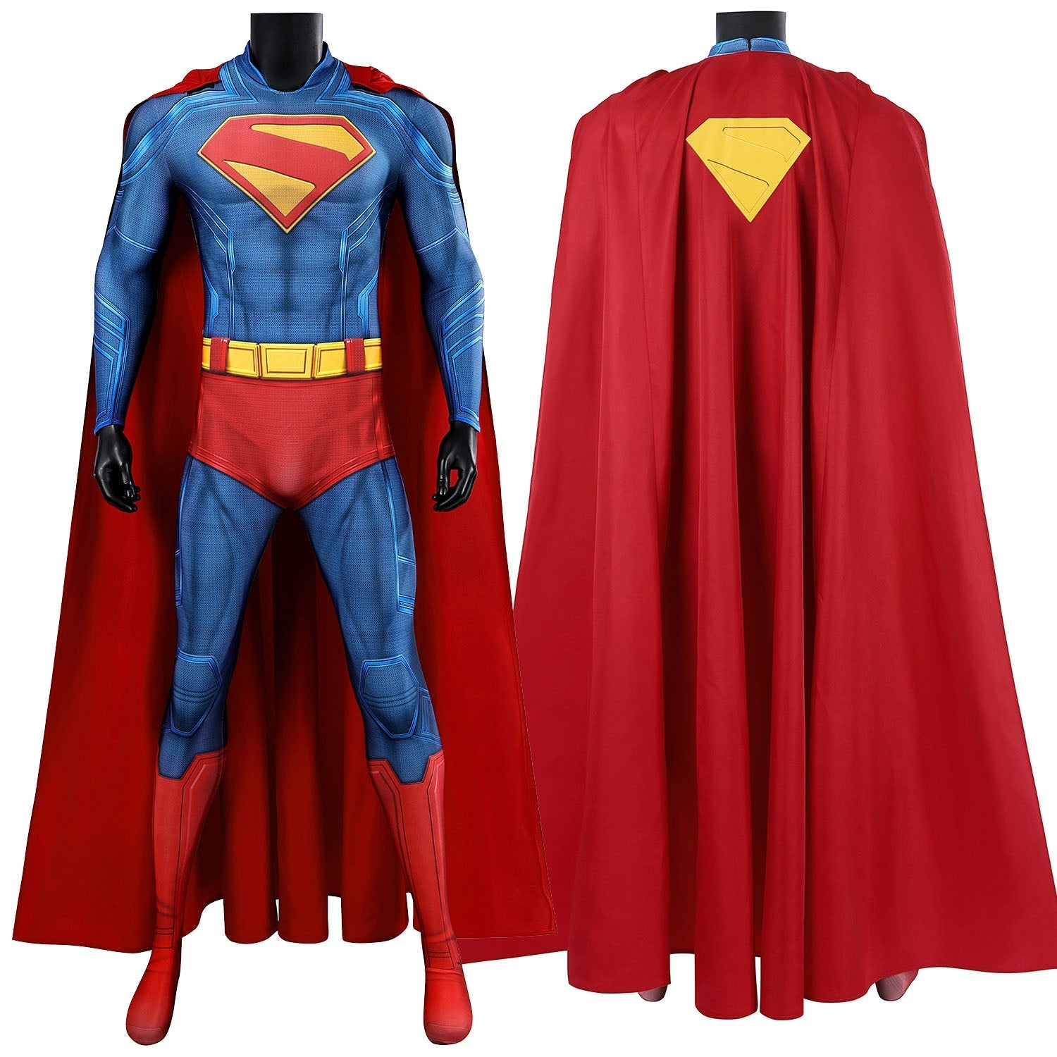 [ylevol] Superman Legacy Clark Kent Male Jumpsuit Cosplay Costumes
