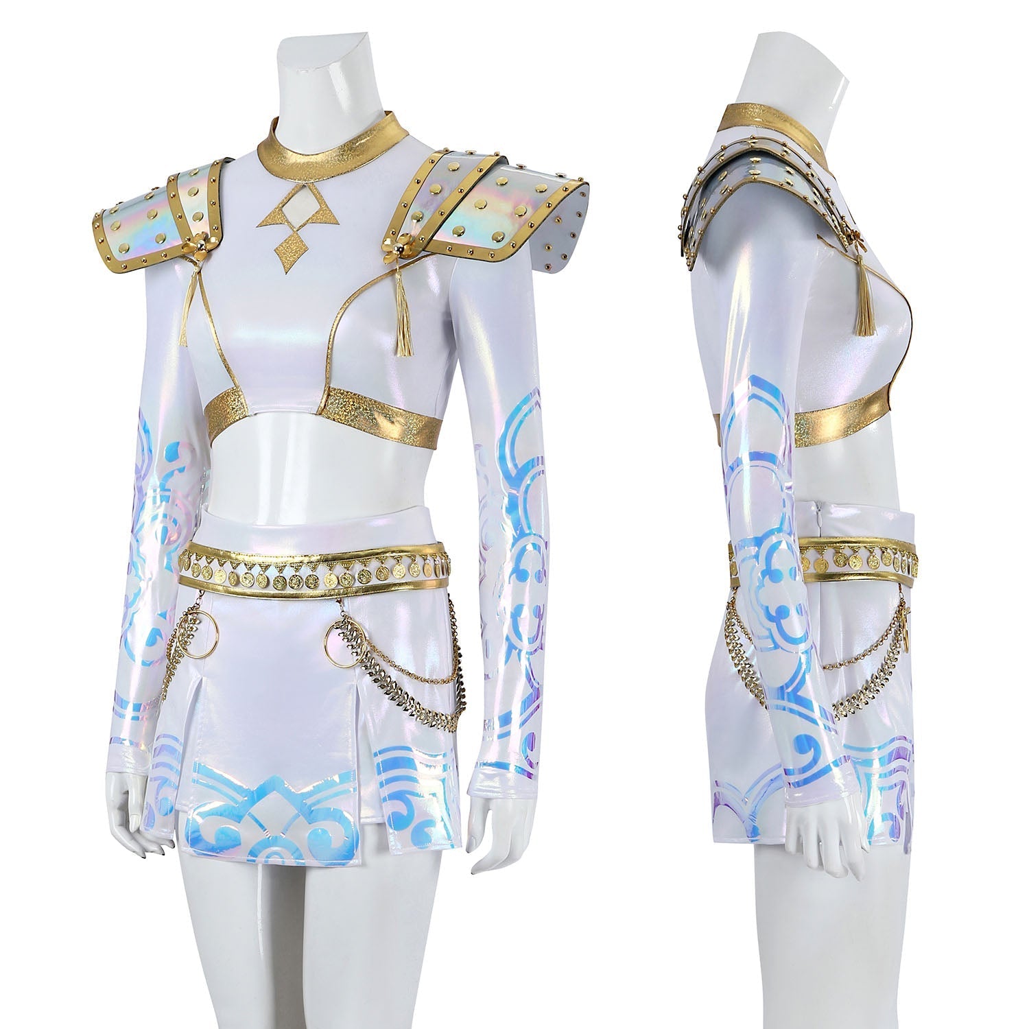[ylevol] KPop Demon Hunters Zoey White Stage Outfit Cosplay Costumes